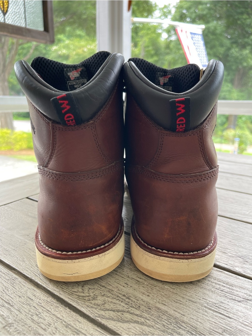 Red Wing Traction Tred Men’s Waterproof Safety Toe 6” Leather Boots size 13 D - Picture 6 of 9